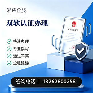 宁夏双软认证申报服务